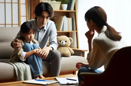 相談室で困っているイメージ