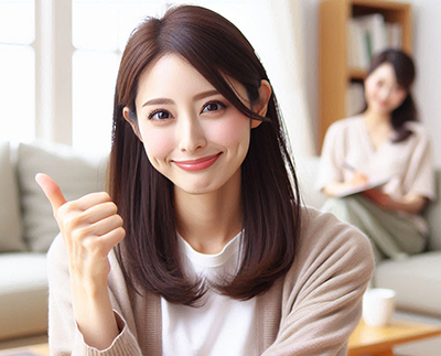 前向きになれたイメージ