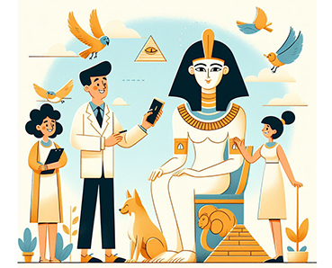 現代と古代エジプトのイメージ