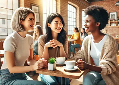 3人で会話のイメージ