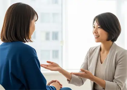 面談中のイメージ