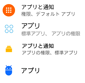 アプリと通知