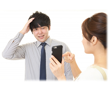 不貞の証拠を見つけたイメージ